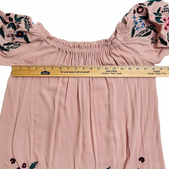 Altar’d State Palerma Embroidered Pink Boho Dress Size Small - Picture 10 of 11